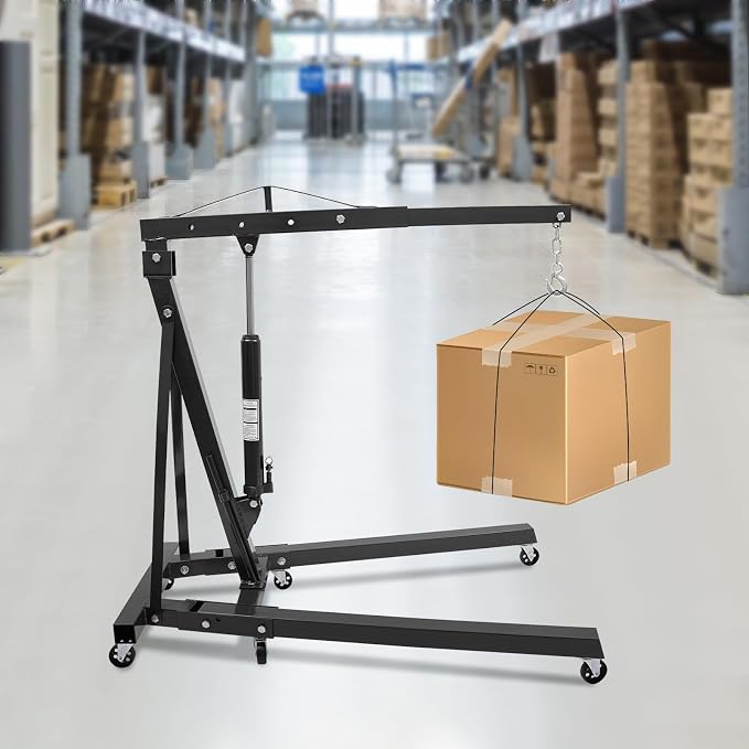 LOYALHEARTDY 1 Ton Hydraulic Engine Hoist, Folding Engine Lift - Image 9