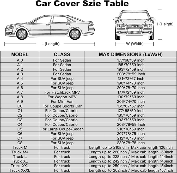 Kayme 7 Layers Truck Cover Waterproof All Weather, Universal Fit Chevy Silverado - Image 3