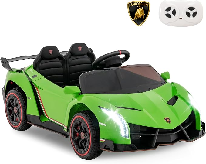 Costzon Ride on Car, Lamborghini Licensed 12V Battery Powered 4WD Sports Car - Image 9