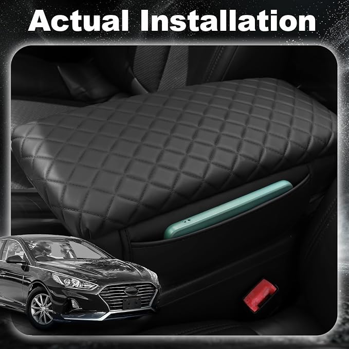 Center Console Cover for Hyundai Sonata 2015 2016 2017 2018 2019 Armrest - Image 3