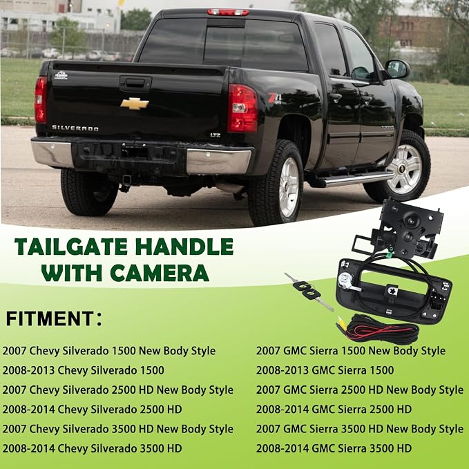 Backup Camera Tailgate Handle Rear View Camera Liftgate Latch Handle - Image 6
