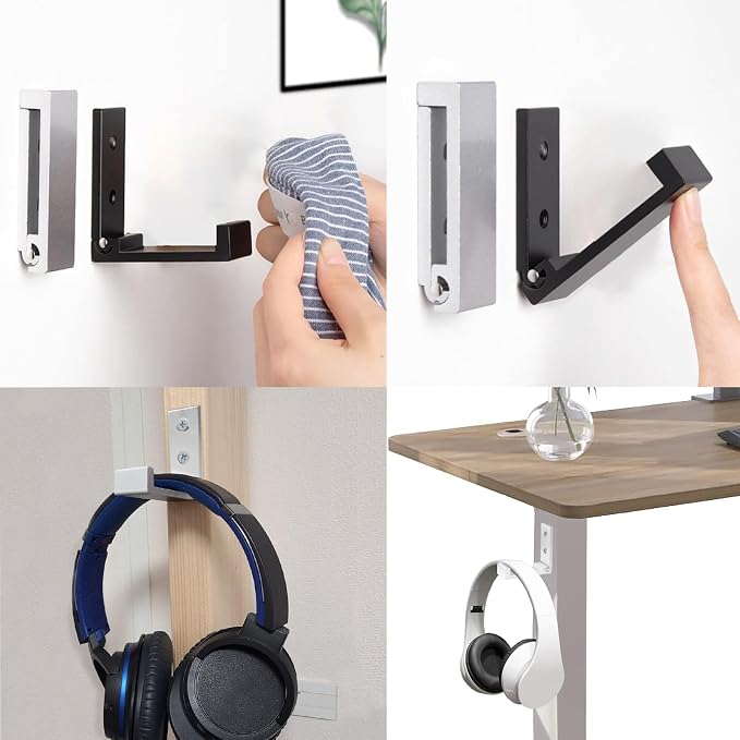 OHIYO Foldable Hooks 4pcs Folding Coat Hooks Heavy Duty Wall Hooks - Image 4