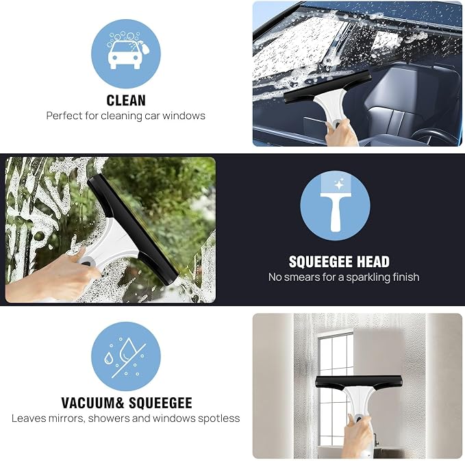 Handheld Window Vacuum Cleaner, Small Rechargeable Window Vacuum Cleaner - Image 5