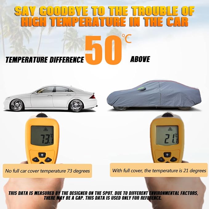 Breathable New Material, Waterproof Car Cover, Locks and Zipper Doors, - Image 3