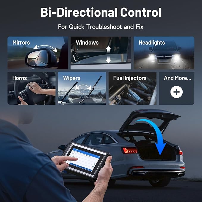 TOPDON Scanner AD800BT V2.0, Bidirectional Scan Tool, Full Systems Diagnostic - Image 2