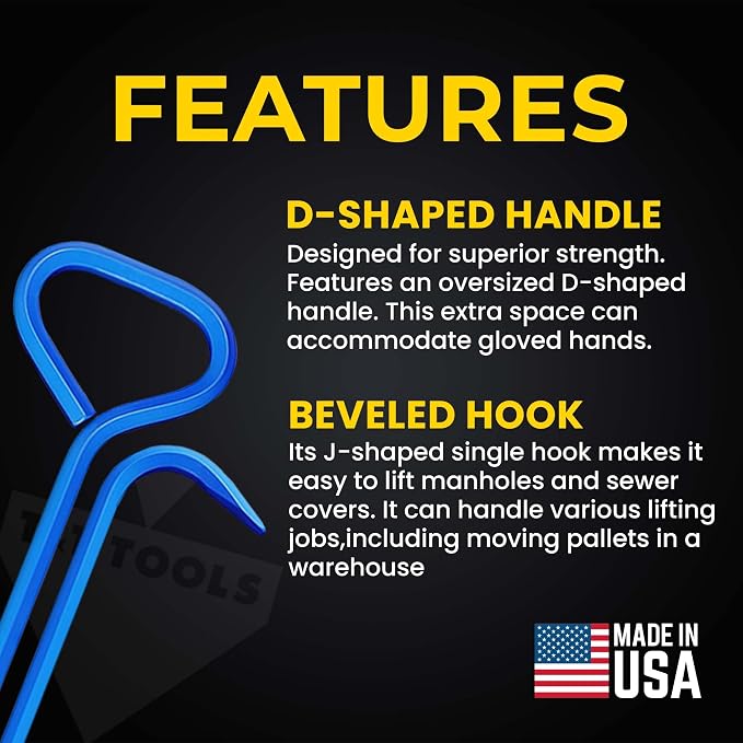 T&T Tools 30-Inch Manhole Hook Tool - Image 2