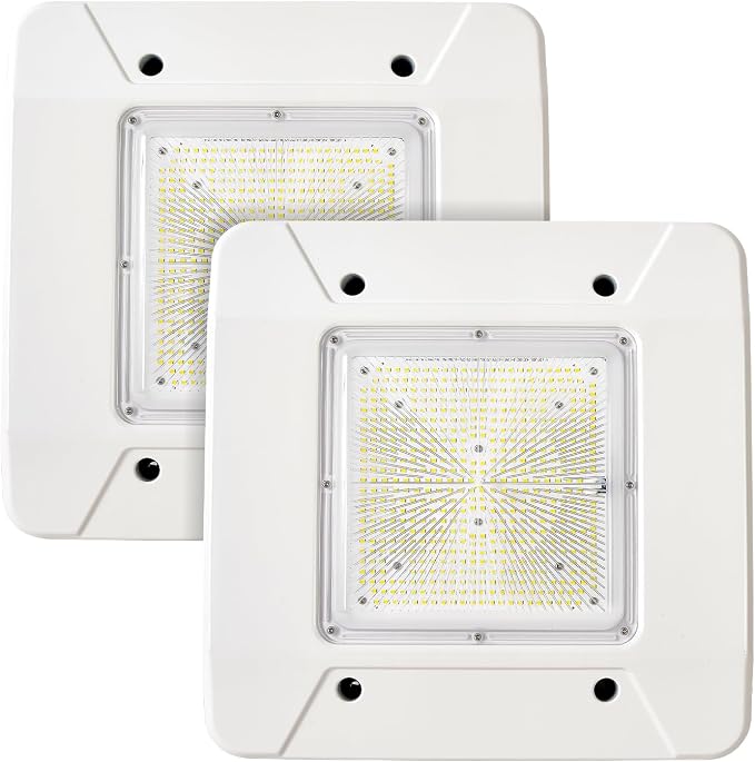 OSTEK 2 Pack LED Gas Station Canopy Light, 150W Carport Ceiling Light 5700K by OstekLedLighting
