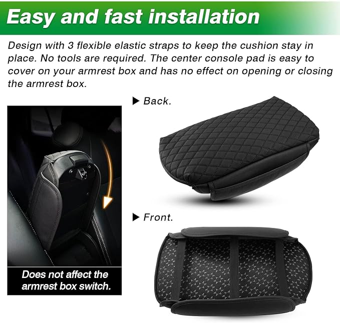 Shademax Center Console Cover Toyota RAV4 2019-2024 2025 2026 Armrest Cover - Image 7