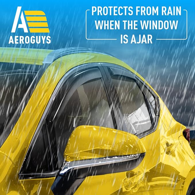 Extra Durable Window Deflectors in-Channel Window Visors Rain Guards Fit - Image 2
