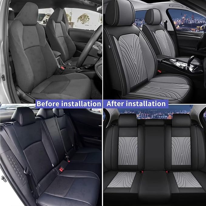 Car Seat Covers Fit for Toyota Camry 2012-2025 Faux Leather Automotive Seat - Image 6