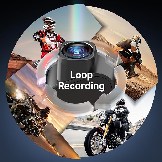 Motorcycle Helmet Headset with Camera, Moman H4C with 【1080P Camera】120° Wide - Image 4