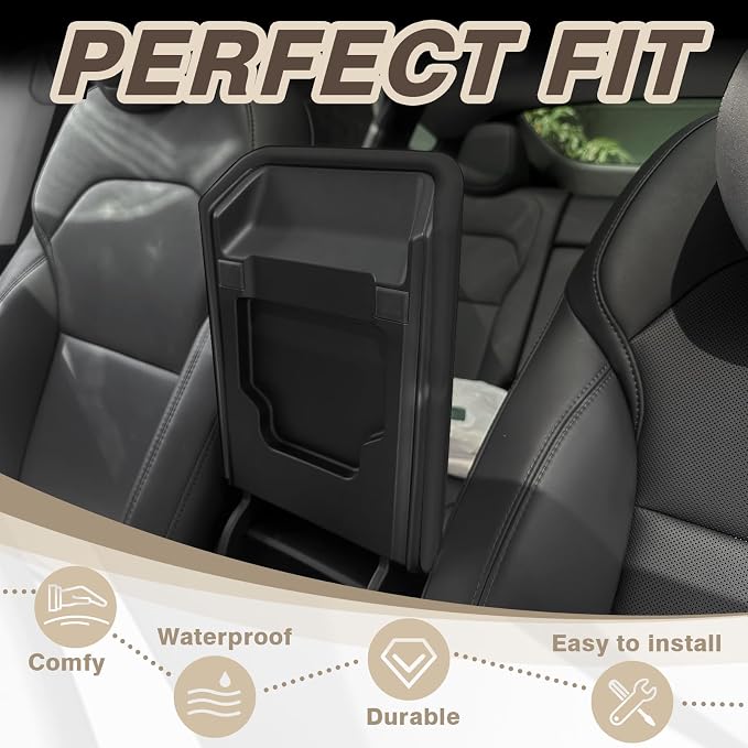 Muslogy Compatible with 2026+ Model Y Juniper Refresh Accessories Armrest Cover - Image 3