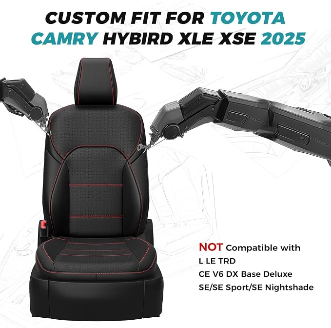for Toyota Camry Seat Covers XSE XLE 2025 - Image 7