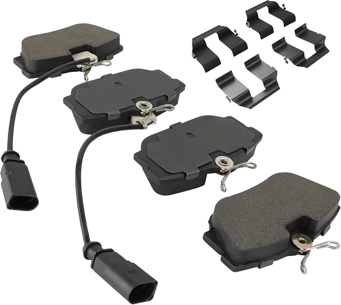 Premium Semi-Metallic Rear Brake Pads Compatible - Image 2