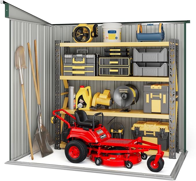 Bealife 6' x 4' Outdoor Storage Shed Clearance, Metal Outdoor Storage Cabinet - Image 7