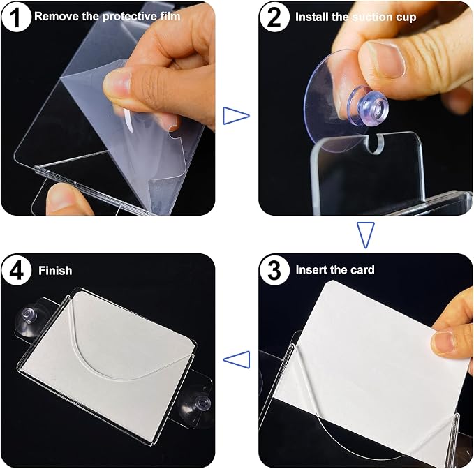 1 Pack Parking Permit Holder for Car Windshield, Acrylic Pass Holder - Image 4