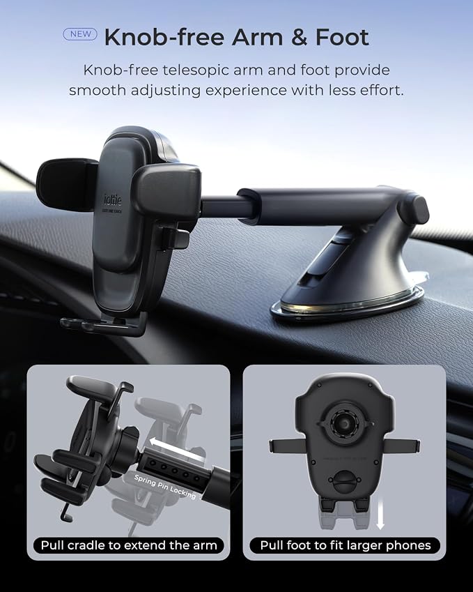 iOttie Easy One Touch Advanced Universal Car Mount Dashboard & Windshield - Image 5