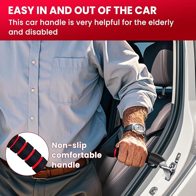 2Pack Car Door Handle for Elderly Car Handle Assist Support Multifunction - Image 2