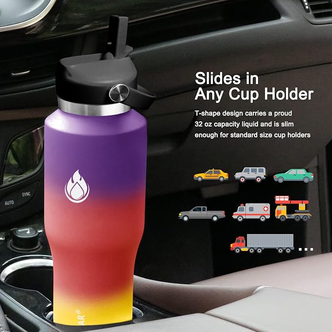 SENDESTAR 40oz Water Bottle Wide Mouth Stainless Steel Vacuum Insulated Double - Image 4