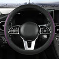 Car Steering Wheel Cover, Leather Steering Wheel Cover Purple Universal 14.5-15 by Szttswamp