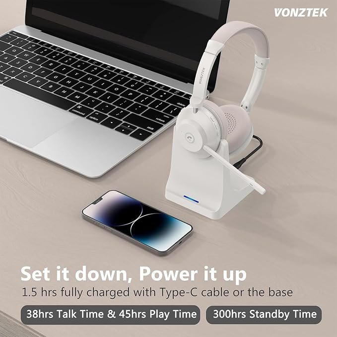 Bluetooth Headset, Wireless Headset - Image 4