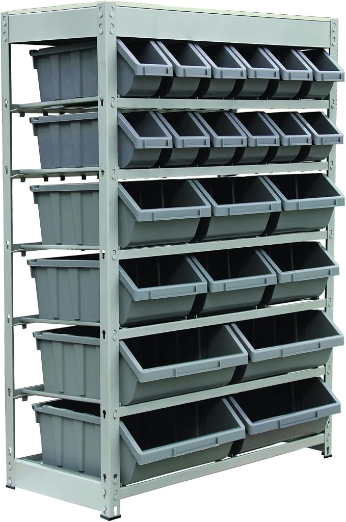 King's Rack Bin Rack Storage System Heavy Duty Steel Rack Organizer Shelving - Image 4