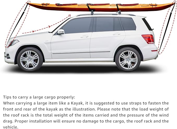 Amazon Basics Cross Rail Roof Rack, 52 inches, Fits up to 46" Spans between - Image 8