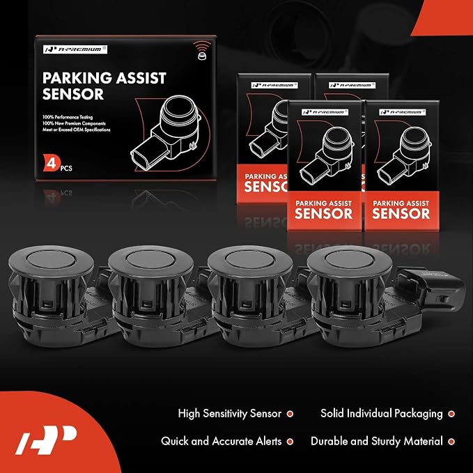 A-Premium 4-PC Reverse Backup Parking Assist Sensor Compatible - Image 3