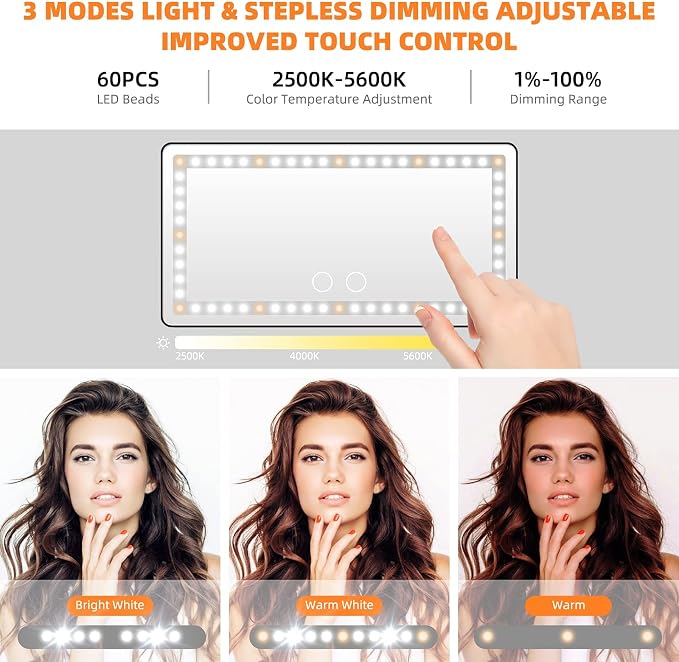 Car Sun Visor Vanity Makeup Mirror, Universal - Image 3