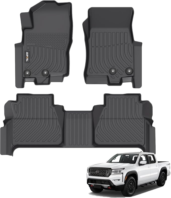 AIPOIL® Floor Mats for 2022-2024 2025 Nissan Frontier Crewcab All Weather by AIPOIL