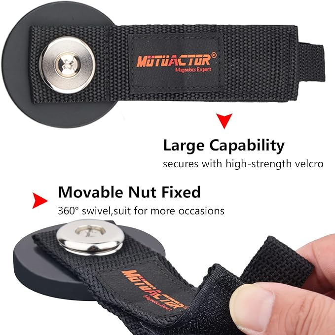 MUTUACTOR 2packs Magnetic Hooks Heavy Duty, Strong Magnet Garage Hook Large - Image 5
