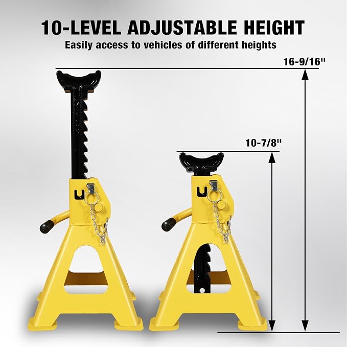 YELLOW JACKET Car Jack Stands 3 Ton - Image 5
