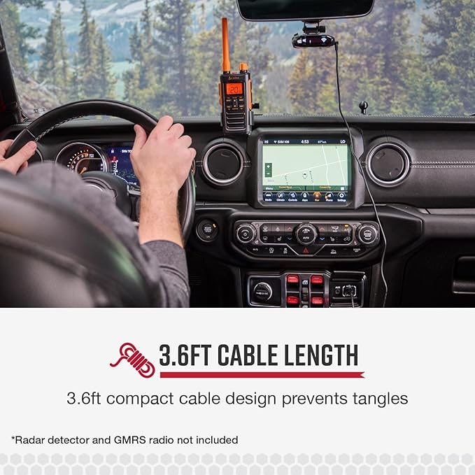 Cobra USB-C to Barrel Connector Radar Detector Power Cable Radar Detectors - Image 6