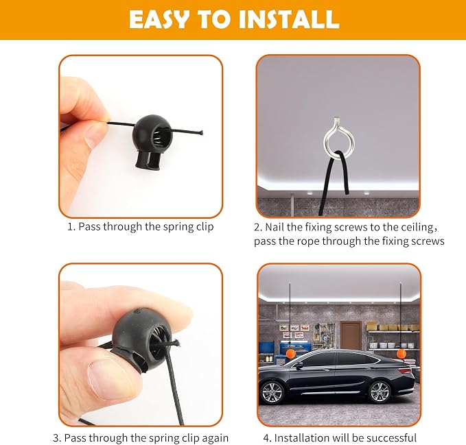 2PCS Garage Parking Aid, Height Adjustable Garage Parking Sensor - Image 5