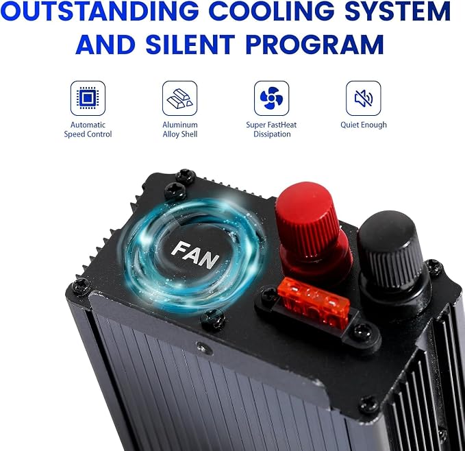 Power Inverter 1000W, Inverter 12v to 110v Car Power Inverters - Image 2