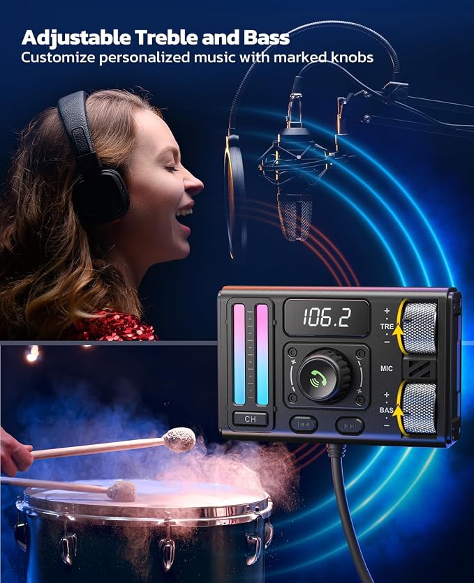 Nulaxy Bluetooth 5.3 Car Adapter - Image 2