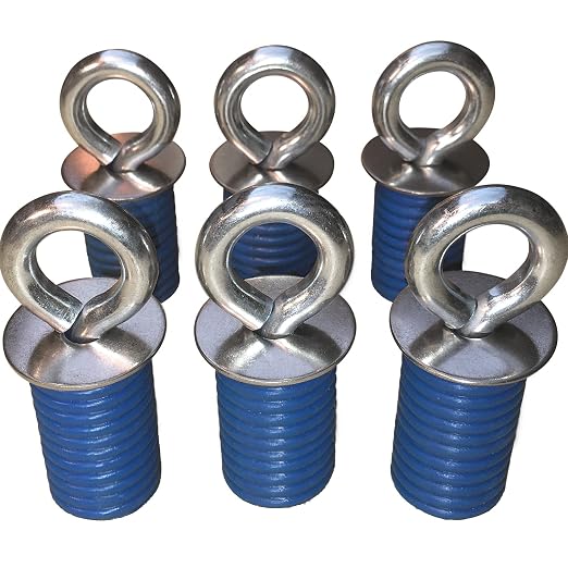 GripPRO ATV Anchors – 6 Pack Fits Polaris Lock & Ride Bed Holes on RZR & by GripPRO+ATV+Anchors