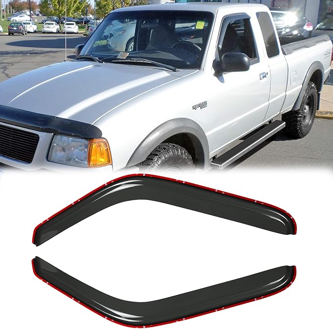 2pcs Original Shatterproof Rainproof in Channel Style Sun Rain Guard Durable - Image 3
