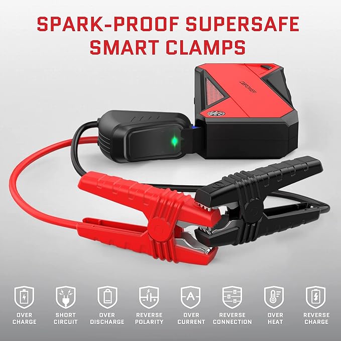 DBPOWER Peak 1600A 18000mAh Portable Car Jump Starter Battery Booster - Image 3