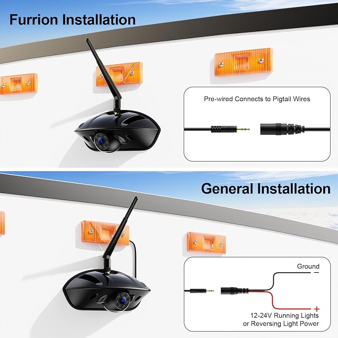 Fookoo 1080P 10" Wireless RV Backup Camera System - Image 7