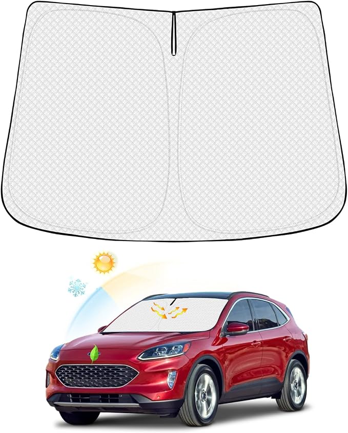 Windshield Sun Shade for 2020-2025 2026 Ford Escape Accessories Thicken 6-Layer by Canvcle