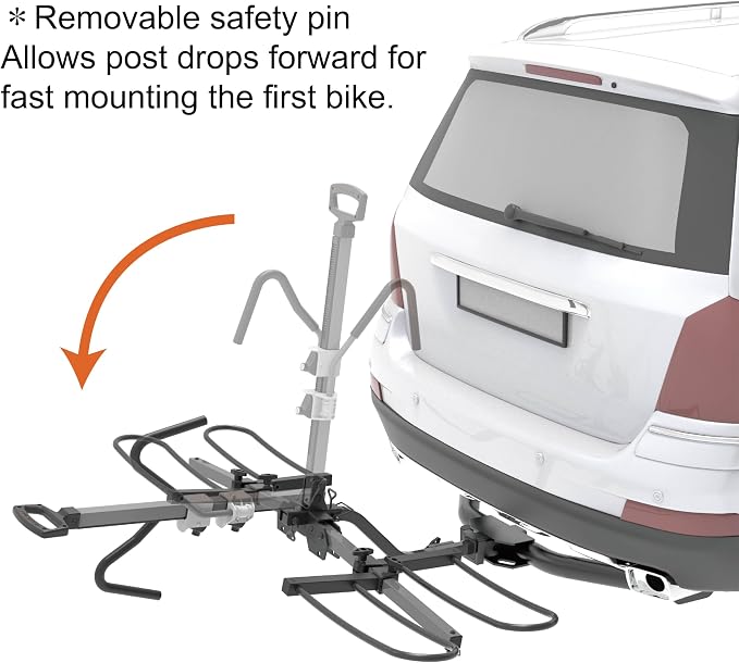 HYPERAX Volt 2_1.25" -E Bike Hitch Mounted Platform Style 2 Bikes Carrier - Image 5