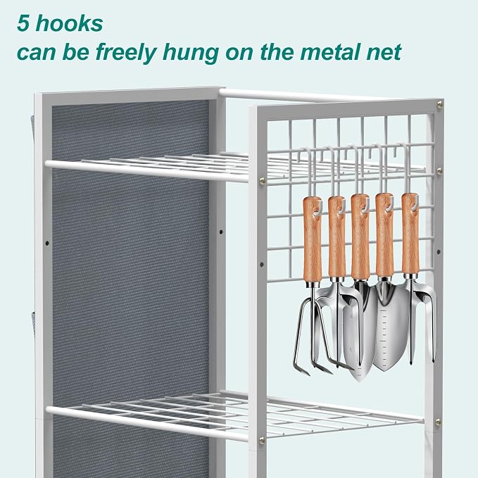 YBING Garden Tool Organizer, Yard Tool Stand - Image 5