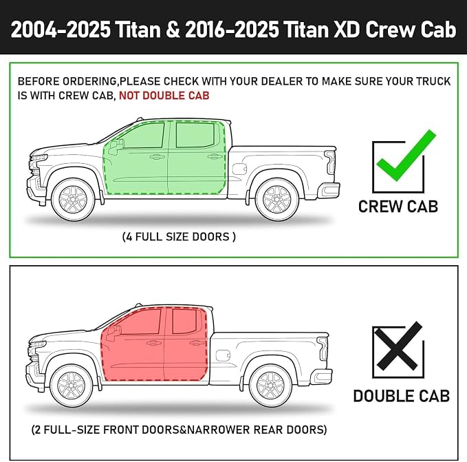 Running Boards Compatible with Vehicle 2004-2025 Nissan Titan Crew Cab - Image 3