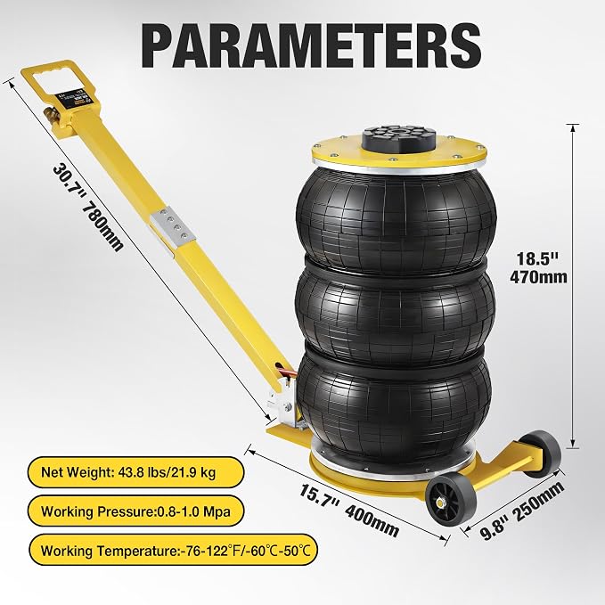 YELLOW JACKET Air Jack 5 Ton Airbag Jack - Image 9