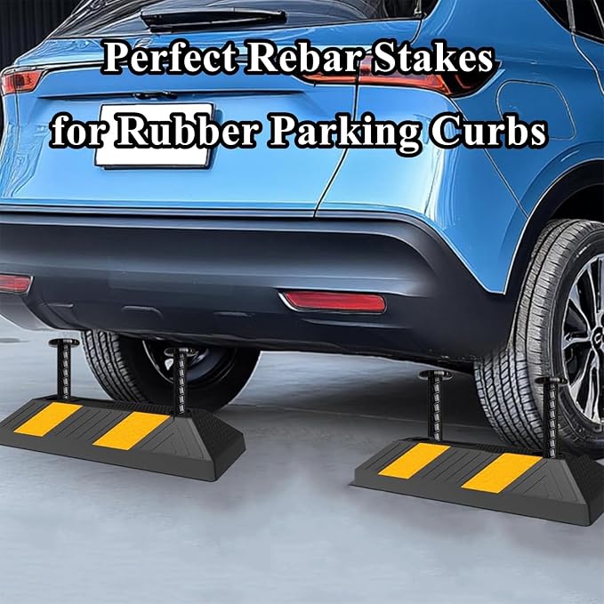 16 Inch Rebar Stakes 10 Pack Heavy Duty Ground Anchors 1/2 Inch Diameter - Image 5