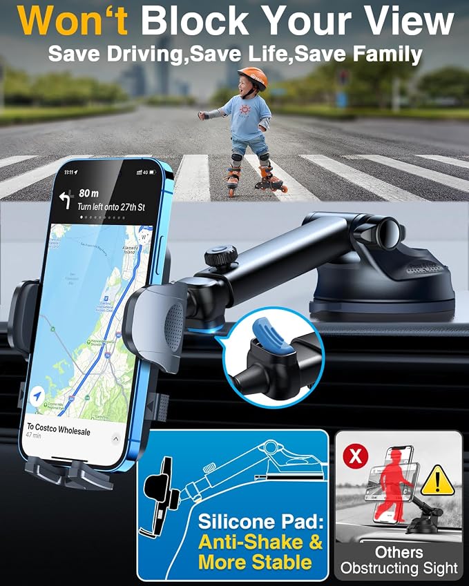 2025 YRU Ultimate Car Phone Holder Mount 【90+LBS Safest Strongest & Patent - Image 5