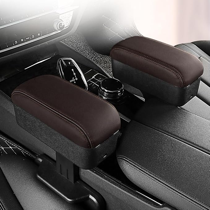 JEYODA Car Armrest Box with Cup Holder Car Central Liftable Armres Storage - Image 8