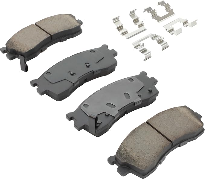Premium Semi-Metallic Front Brake Pads Compatible - Image 2