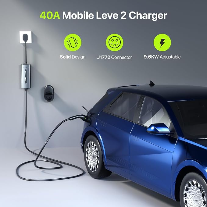 Level 2 EV Charger 40A J1772 Connector 9.6KW Electric Car Charger 240V - Image 2